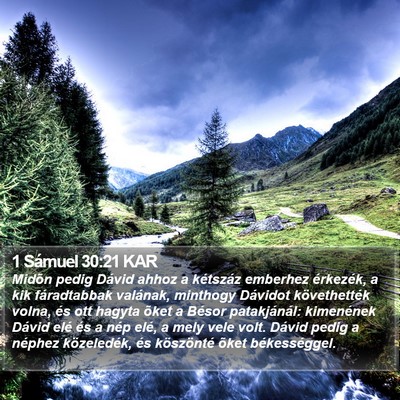 1 Sámuel 30:21 KAR Bible Verse Image