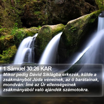 1 Sámuel 30:26 KAR Bible Verse Image