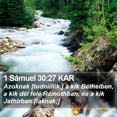 1 Sámuel 30:27 KAR Bible Verse Image