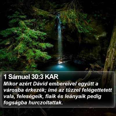 1 Sámuel 30:3 KAR Bible Verse Image
