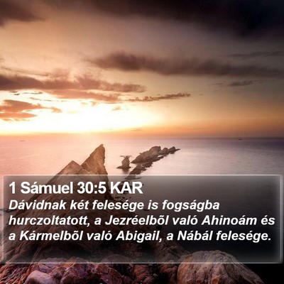 1 Sámuel 30:5 KAR Bible Verse Image