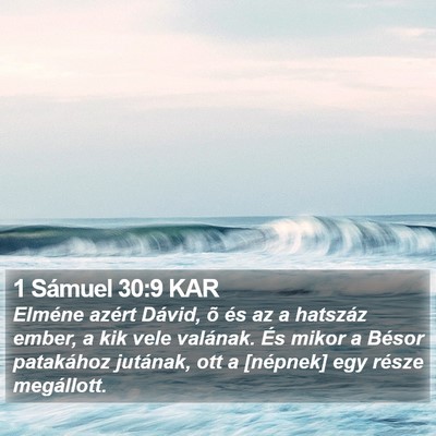1 Sámuel 30:9 KAR Bible Verse Image