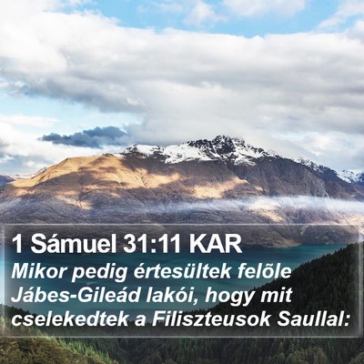 1 Sámuel 31:11 KAR Bible Verse Image