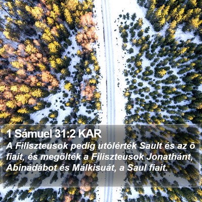 1 Sámuel 31:2 KAR Bible Verse Image