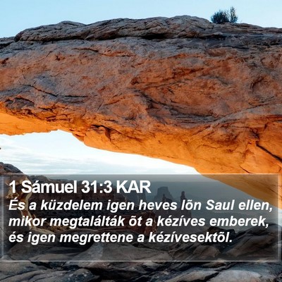 1 Sámuel 31:3 KAR Bible Verse Image