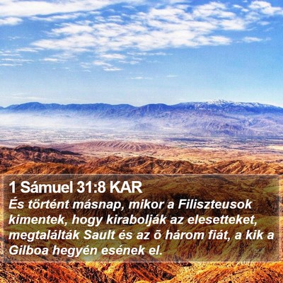 1 Sámuel 31:8 KAR Bible Verse Image