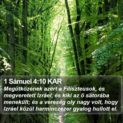 1 Sámuel 4:10 KAR Bible Verse Image