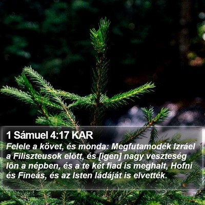 1 Sámuel 4:17 KAR Bible Verse Image