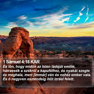 1 Sámuel 4:18 KAR Bible Verse Image