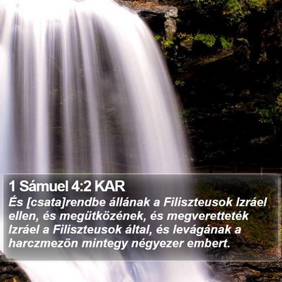 1 Sámuel 4:2 KAR Bible Verse Image