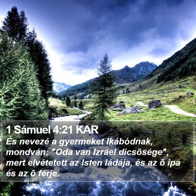 1 Sámuel 4:21 KAR Bible Verse Image