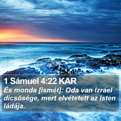 1 Sámuel 4:22 KAR Bible Verse Image