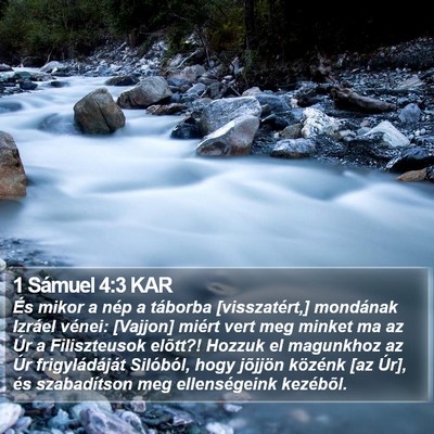 1 Sámuel 4:3 KAR Bible Verse Image