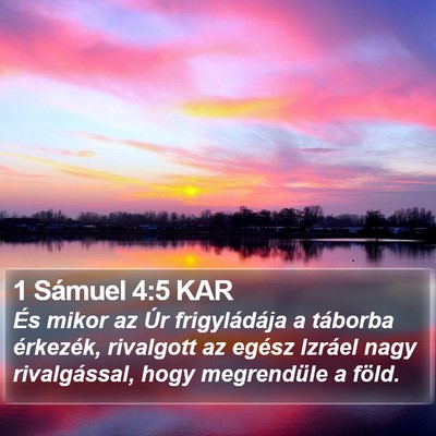 1 Sámuel 4:5 KAR Bible Verse Image