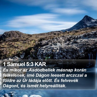 1 Sámuel 5:3 KAR Bible Verse Image