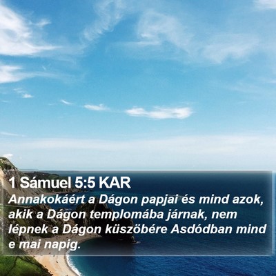 1 Sámuel 5:5 KAR Bible Verse Image