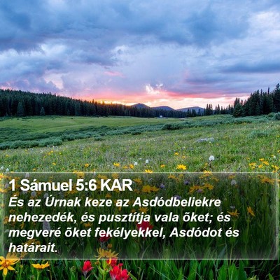 1 Sámuel 5:6 KAR Bible Verse Image