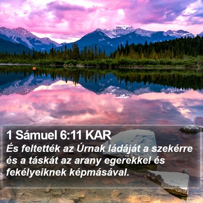 1 Sámuel 6:11 KAR Bible Verse Image
