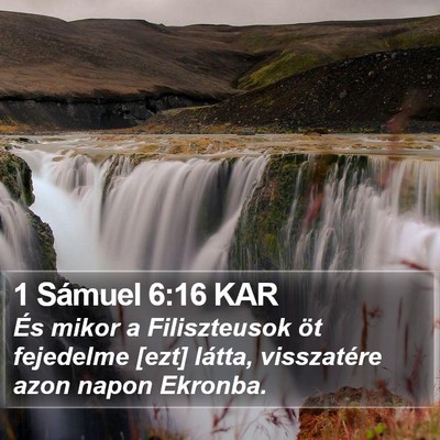 1 Sámuel 6:16 KAR Bible Verse Image