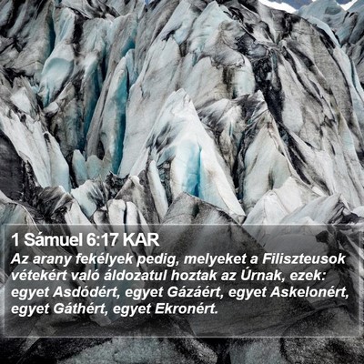 1 Sámuel 6:17 KAR Bible Verse Image