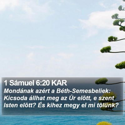 1 Sámuel 6:20 KAR Bible Verse Image