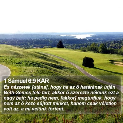 1 Sámuel 6:9 KAR Bible Verse Image