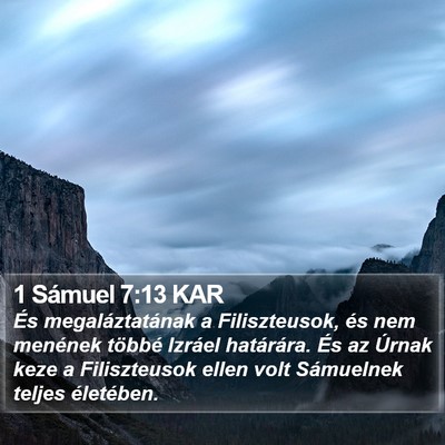 1 Sámuel 7:13 KAR Bible Verse Image