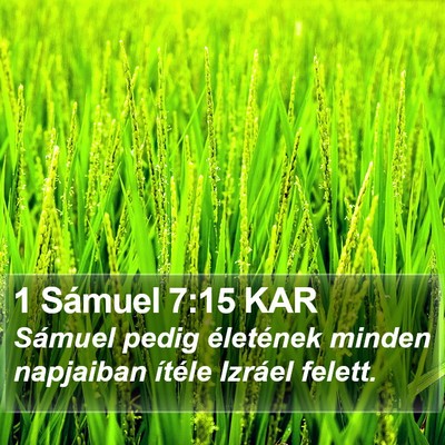 1 Sámuel 7:15 KAR Bible Verse Image