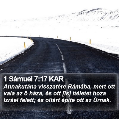 1 Sámuel 7:17 KAR Bible Verse Image