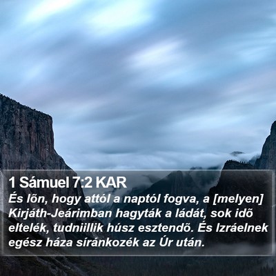 1 Sámuel 7:2 KAR Bible Verse Image