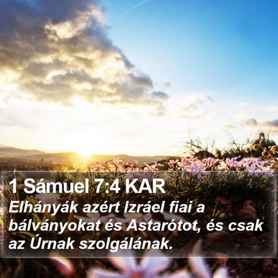 1 Sámuel 7:4 KAR Bible Verse Image