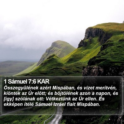 1 Sámuel 7:6 KAR Bible Verse Image