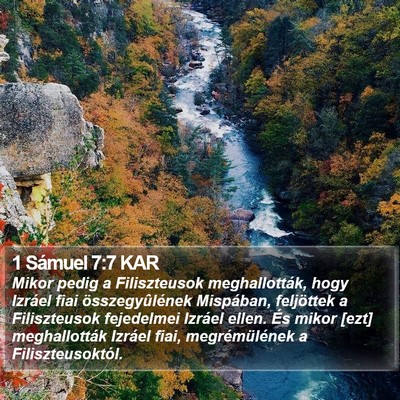 1 Sámuel 7:7 KAR Bible Verse Image