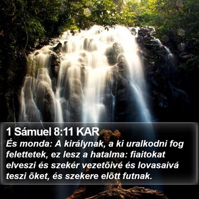 1 Sámuel 8:11 KAR Bible Verse Image
