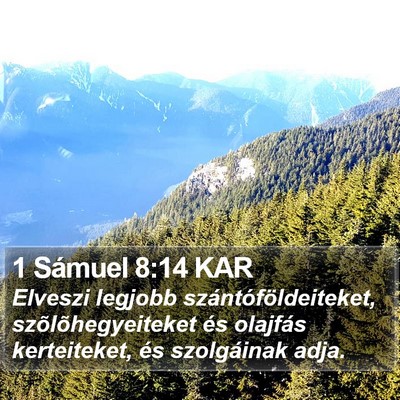 1 Sámuel 8:14 KAR Bible Verse Image
