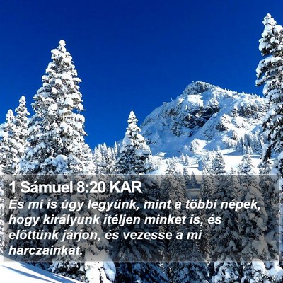 1 Sámuel 8:20 KAR Bible Verse Image