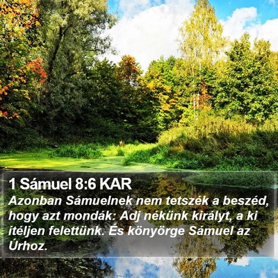1 Sámuel 8:6 KAR Bible Verse Image