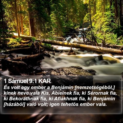 1 Sámuel 9:1 KAR Bible Verse Image