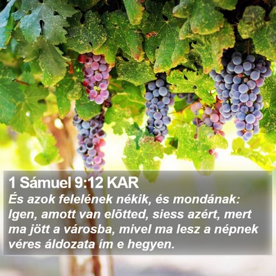 1 Sámuel 9:12 KAR Bible Verse Image