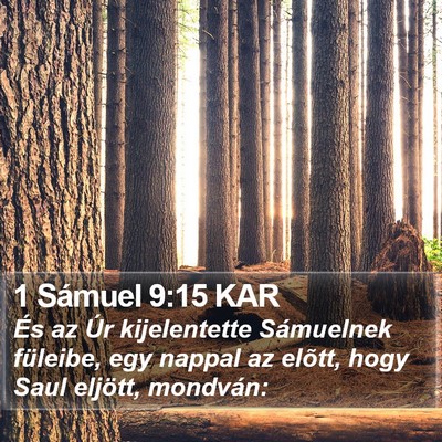 1 Sámuel 9:15 KAR Bible Verse Image