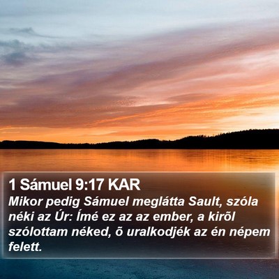 1 Sámuel 9:17 KAR Bible Verse Image