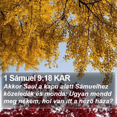 1 Sámuel 9:18 KAR Bible Verse Image