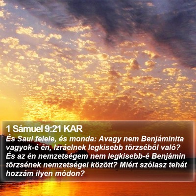 1 Sámuel 9:21 KAR Bible Verse Image