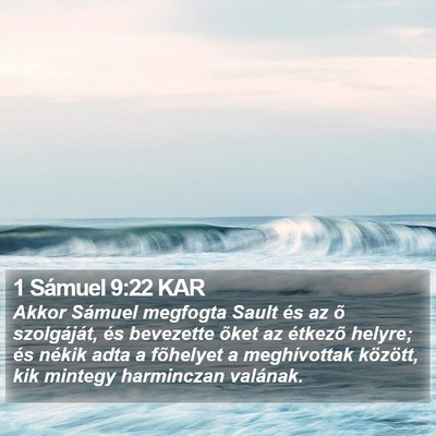 1 Sámuel 9:22 KAR Bible Verse Image