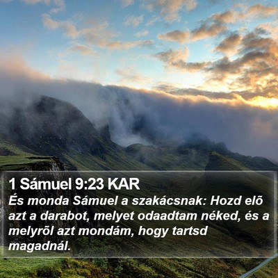 1 Sámuel 9:23 KAR Bible Verse Image