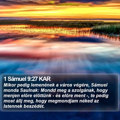 1 Sámuel 9:27 KAR Bible Verse Image