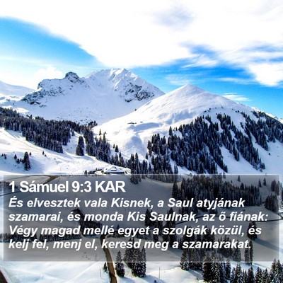 1 Sámuel 9:3 KAR Bible Verse Image