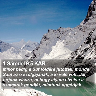 1 Sámuel 9:5 KAR Bible Verse Image