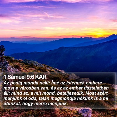 1 Sámuel 9:6 KAR Bible Verse Image