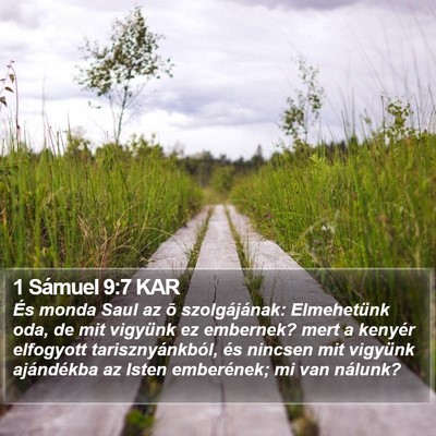 1 Sámuel 9:7 KAR Bible Verse Image